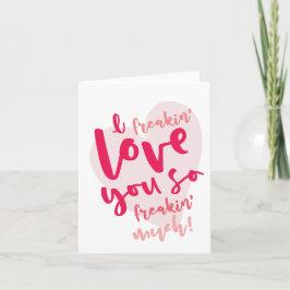 Ik hou echt van je feestdagen kaart