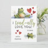 Ik hou echt van je | Leuke Valentijnsdag Feestdagenkaart (Staand voorkant)