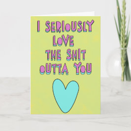 Ik hou echt van je, liefdesbekentenissen kaart