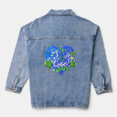 Ik hou echt van je - Valentijnsdag Denim Jacket (Achterkant)