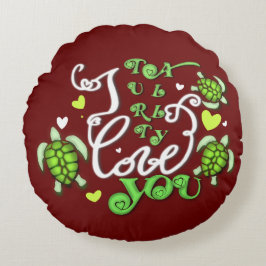 Ik hou echt van je - Valentijnsdag Rond Kussen
