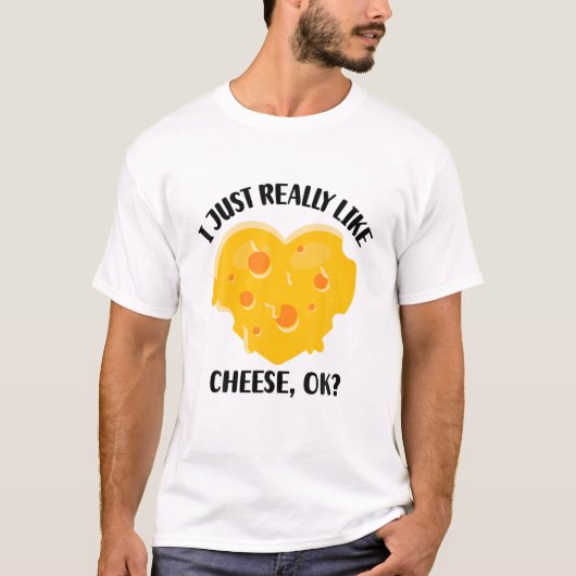 Ik hou echt van kaas OK T-shirt (Voorkant)