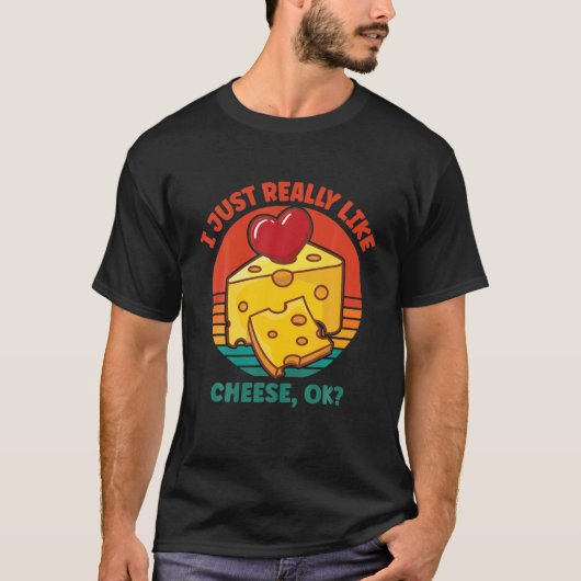 Ik hou echt van kaas OK T-shirt (Voorkant)