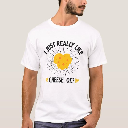 Ik hou echt van kaas OK T-shirt (Voorkant)