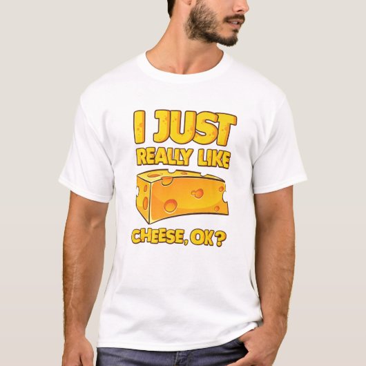 Ik hou echt van kaas OK T-shirt (Voorkant)