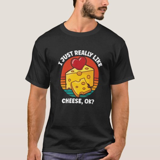 Ik hou echt van kaas OK T-shirt (Voorkant)