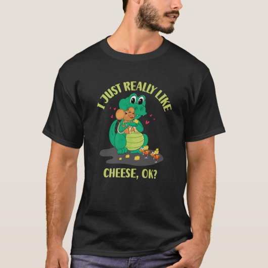 Ik hou echt van kaas OK T-shirt (Voorkant)