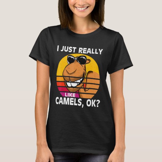 Ik hou echt van kamelen voor mannen Camel T-shirt (Voorkant)