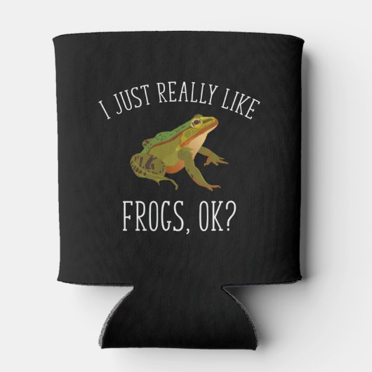 Ik hou echt van kikkers, oké? Funny Frog Lover Blikjeskoeler (Achterkant)