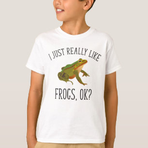 Ik hou echt van kikkers, oké? Funny Frog Lover T-shirt