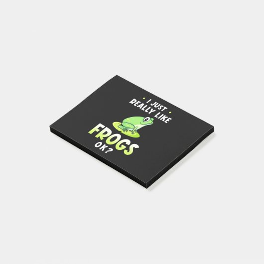Ik hou echt van kikkers post-it® notes (Schuin)
