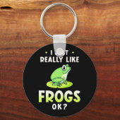 Ik hou echt van kikkers sleutelhanger (Voorkant)