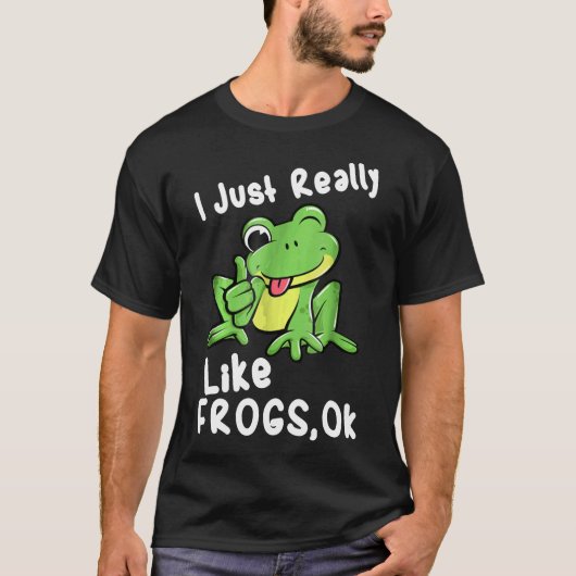 Ik hou echt van kikkers. t-shirt (Voorkant)