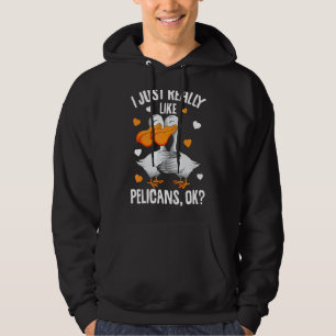 Ik hou echt van Kinder Pelicans Meisje Vrouwen Pel Hoodie