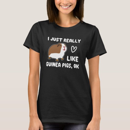 Ik hou echt van Kinderen van cavia's. T-shirt (Voorkant)