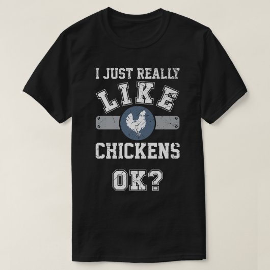 Ik hou echt van kippen.. schimmelige Mannen A T-shirt (Design voorkant)