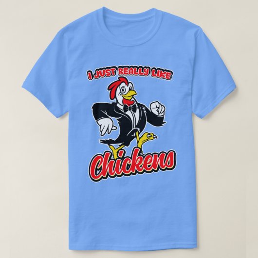 Ik hou echt van kippen t-shirt (Design voorkant)