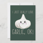 Ik hou echt van knoflook. Kawaii Garlic Gift Kaart (Voorkant)