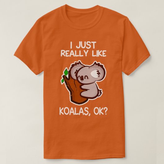 Ik hou echt van koala's t-shirt (Design voorkant)