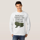 Ik hou echt van Komodo Dragons Funny  T-shirt (Voorkant volledig)