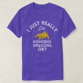 Ik hou echt van Komodo Dragons. T-shirt (Design voorkant)