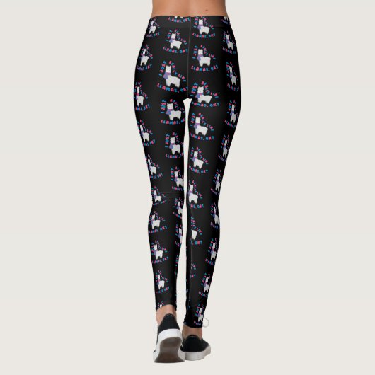 Ik hou echt van Llamas. Funny Llama Alpaca Leggings (Achterkant)