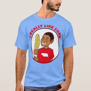 Ik hou echt van maïs grappig Nebraska maïs Kind T-shirt