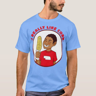 Ik hou echt van maïs grappig Nebraska maïs Kind T-shirt