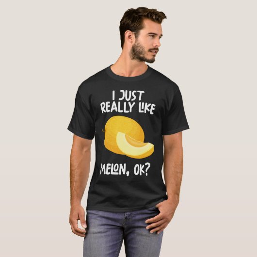 Ik hou echt van Melon. T-shirt (Voorkant volledig)