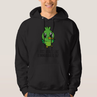 Ik hou echt van mensvogels. hoodie