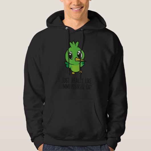 Ik hou echt van mensvogels. hoodie (Voorkant)