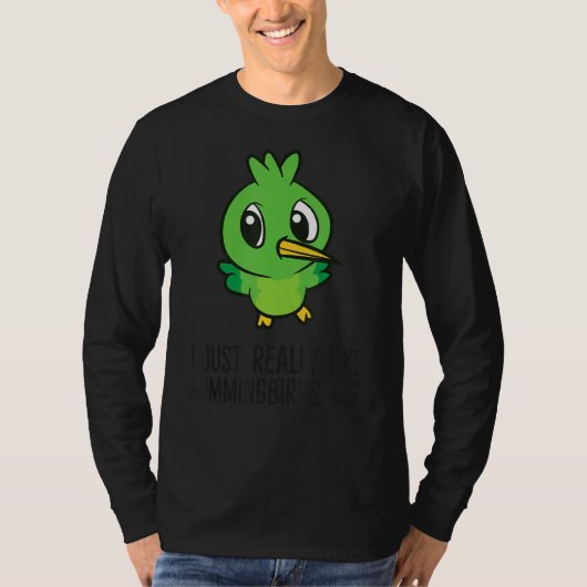 Ik hou echt van mensvogels. t-shirt (Voorkant)