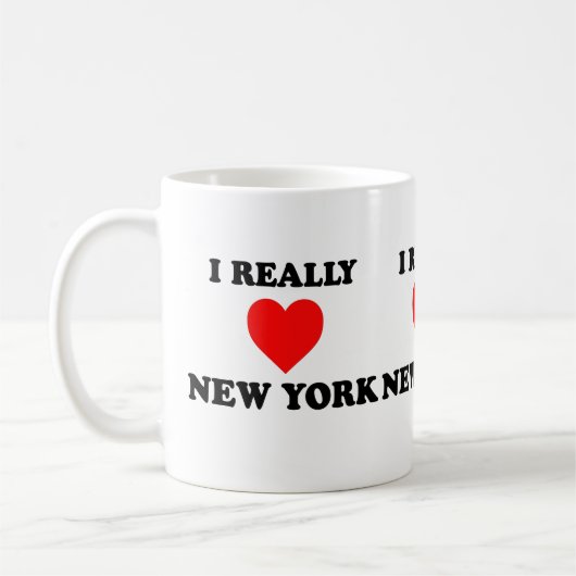 Ik hou echt van mijn liefde New York Koffiemok (Links)