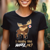 Ik hou echt van Moose. Cute Moose Lover Tri-Blend Shirt