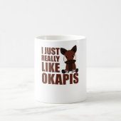 Ik hou echt van Okapi's Cute Okapi Koffiemok (Center)
