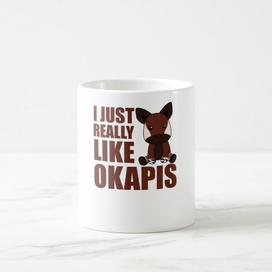 Ik hou echt van Okapi's Cute Okapi Koffiemok (Center)