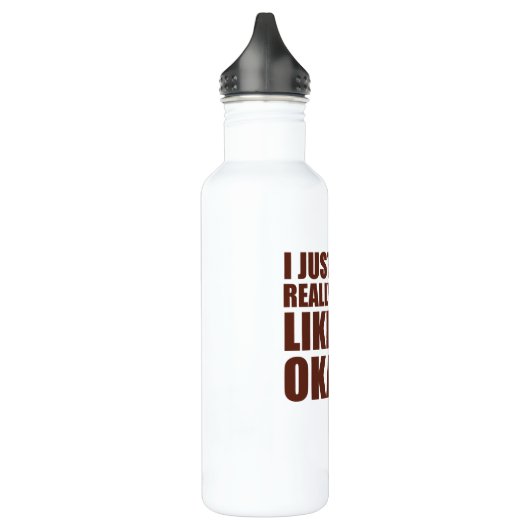 Ik hou echt van Okapi's Cute Okapi Waterfles (Links)