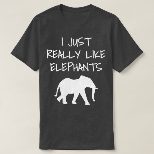 Ik hou echt van olifanten t-shirt (Design voorkant)