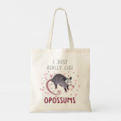 Ik hou echt van Opossum. Tote Bag (Achterkant)