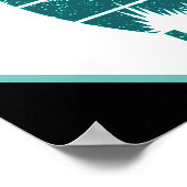 Ik hou echt van paarden in Marine Green Poster (Hoek)