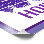 Ik hou echt van paarden in Paars Foto Afdruk (Hoek)