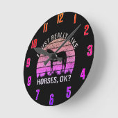 Ik hou echt van paarden. ronde klok (Hoek)
