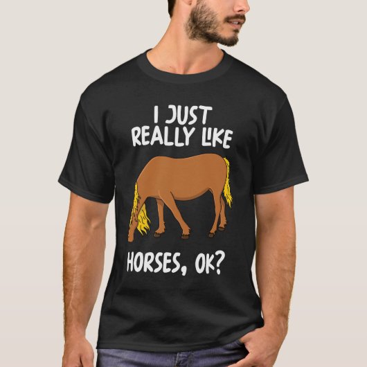 Ik hou echt van paarden. t-shirt (Voorkant)