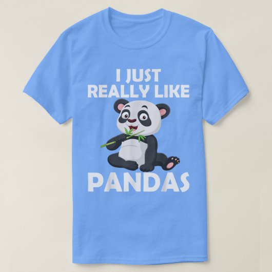 Ik hou echt van Pandas Cute Giant Panda Lovers T-shirt (Design voorkant)