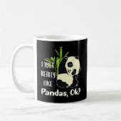 Ik hou echt van panda's koffiemok (Links)