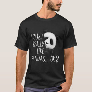Ik hou echt van panda's ok panda love longsleeve t-shirt
