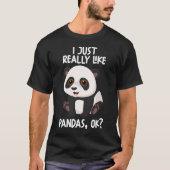 Ik hou echt van Pandas OK T-shirt (Voorkant)