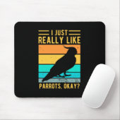 Ik hou echt van Parrots Muismat (Met muis)
