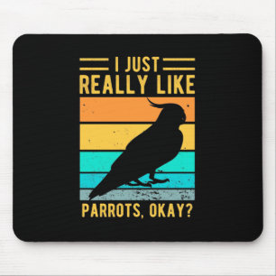 Ik hou echt van Parrots Muismat