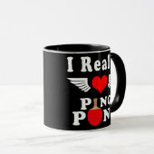 Ik hou echt van pingpongtafels mok (Voorkant rechts)